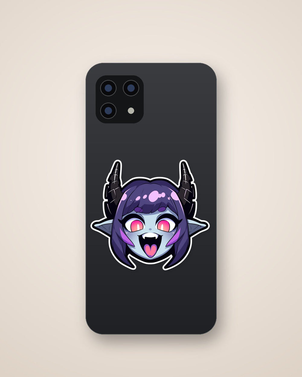 Funny Devil Girl Sticker