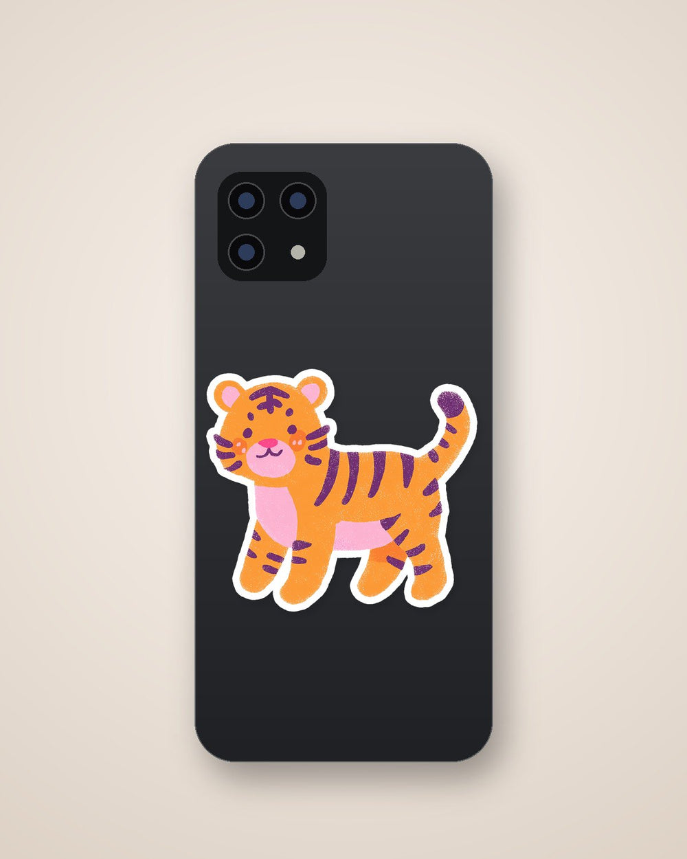 Chibi Tiger Cartoon Animal Sticker