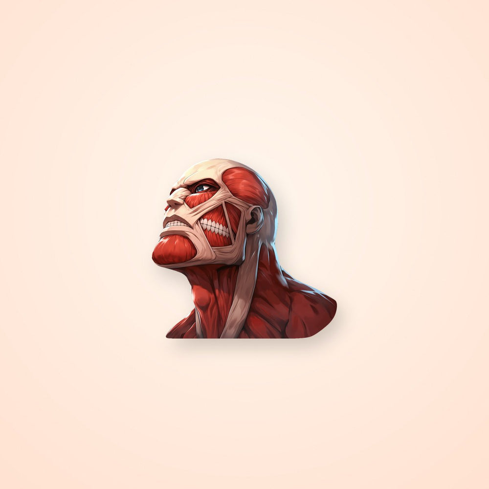 Aot Colossus Titan Menacing Gaze Sticker