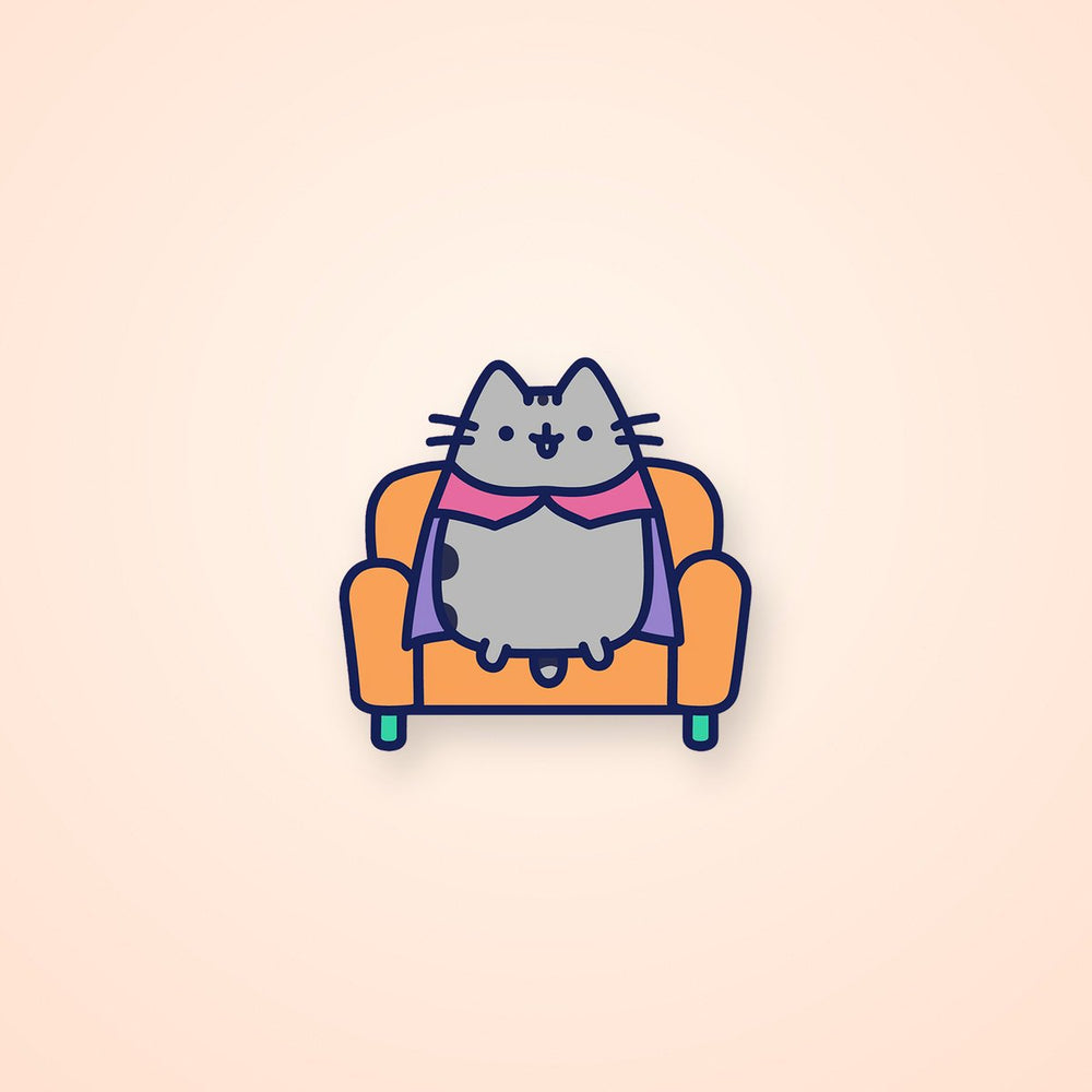 Vampire Pusheen Cute Halloween Sticker