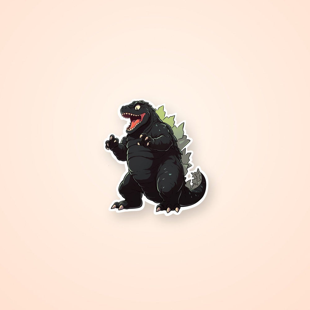 Cartoon Funny Full-Length Godzilla Sticker