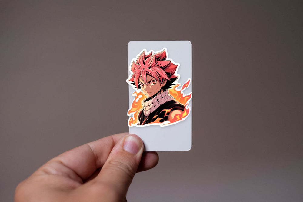 Fairy Tail Natsu Dragneel with Fire Sticker