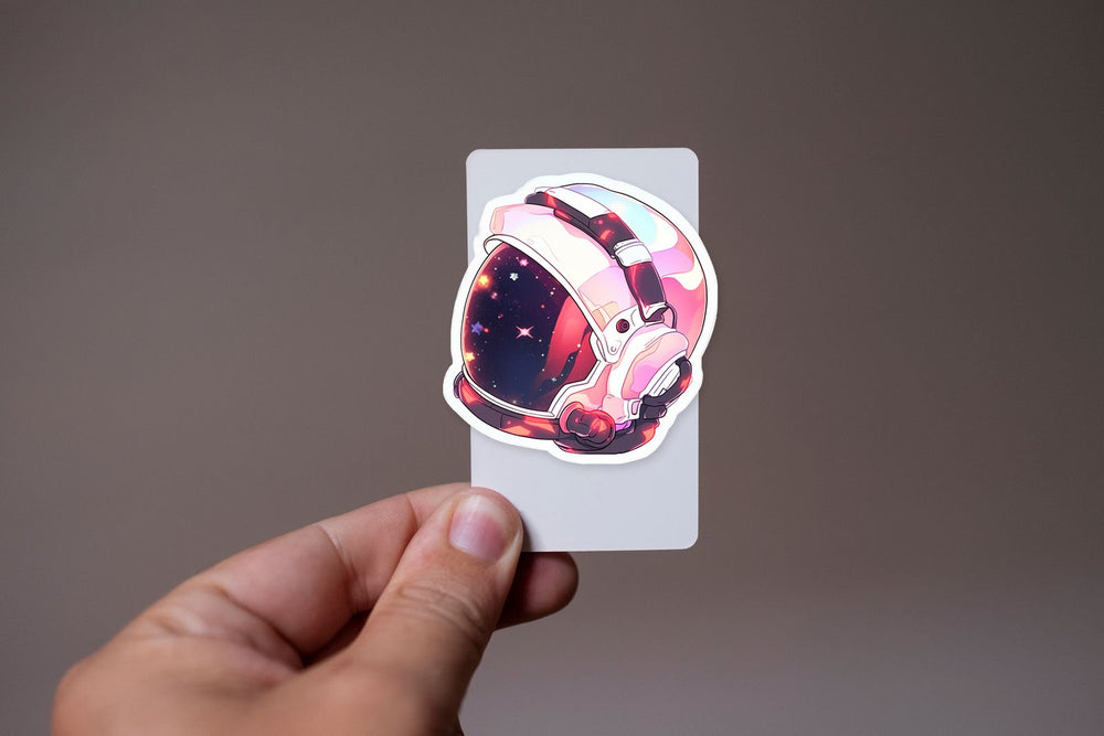 Astronaut Helmet Art Sticker