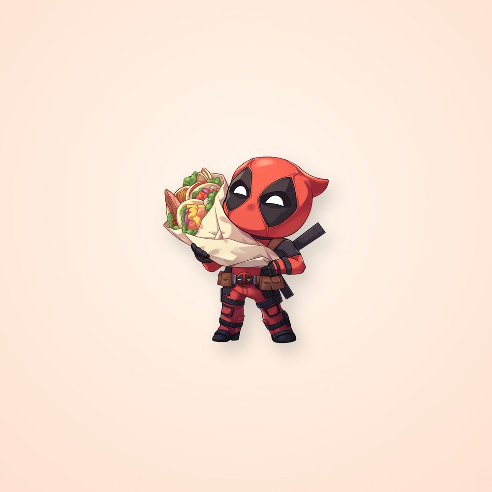 Marvel Deadpool Taco Love Sticker