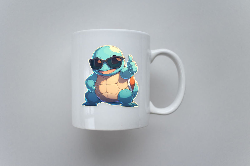Squirtle Thumbs Up Sunglasses Sticker