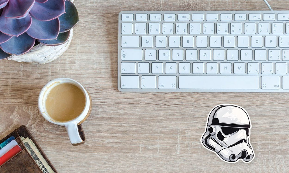Star Wars Stormtrooper Helmet Sticker
