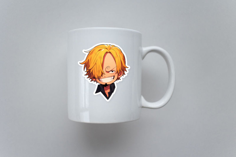 One Piece Funny Sanji Head Sticker