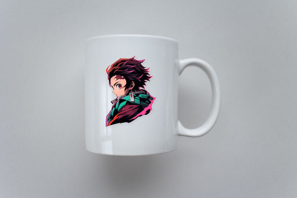Tanjiro Kamado Looks from the Side Sticker