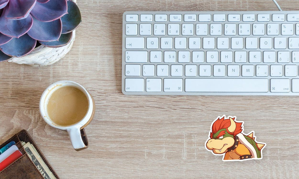 Chibi Bowser Super Mario Sticker