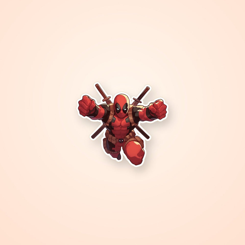 Deadpool Retro Comix Sticker