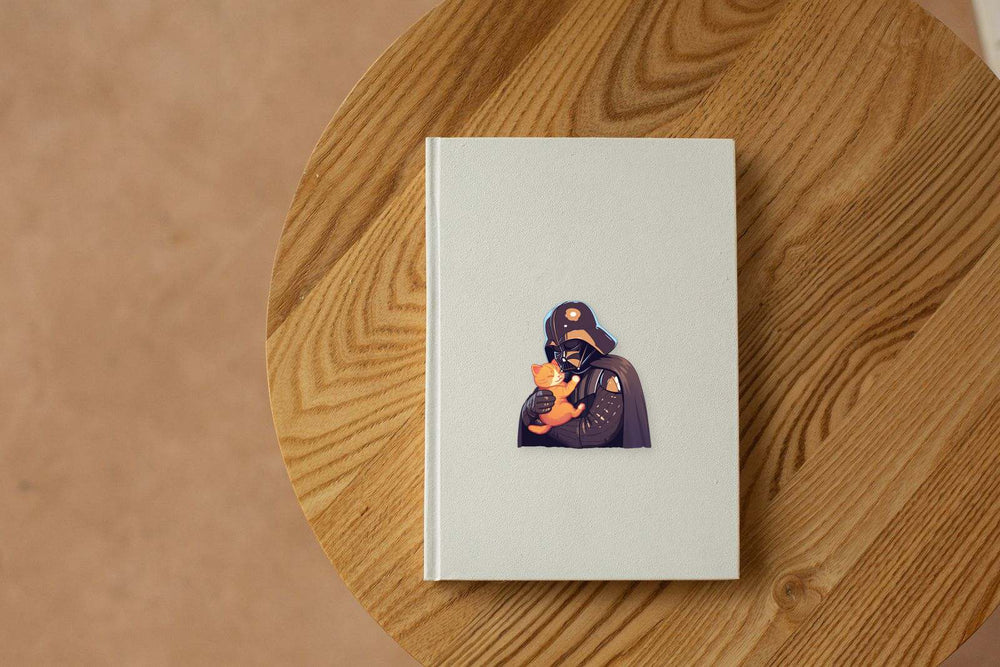 Star Wars Vader Kitten Cuddles Sticker