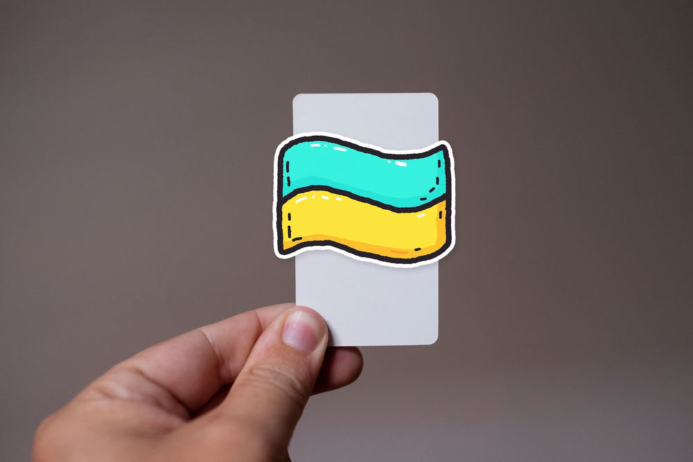 Ukrainian Flag Cool Sticker