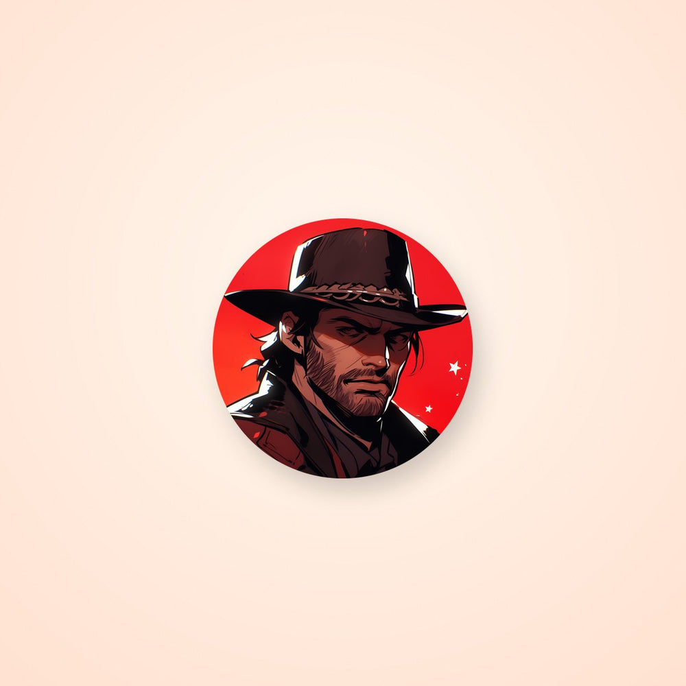 Rdr 2 Arthur Morgan Round Sticker