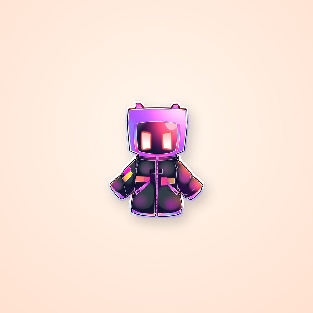 Neon Roblox Boy Sticker