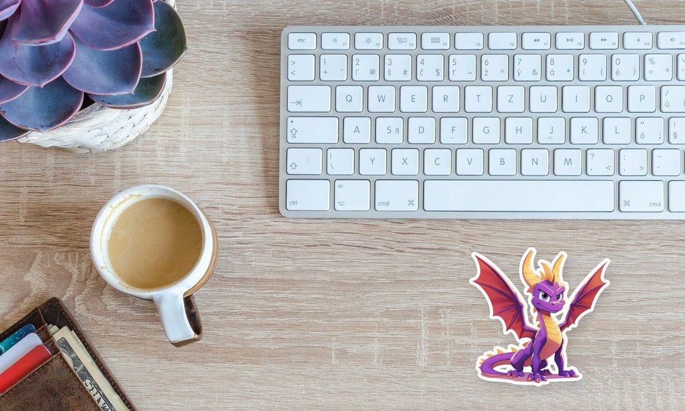 Spyro Purple Dragon Cute Gaming Sticker
