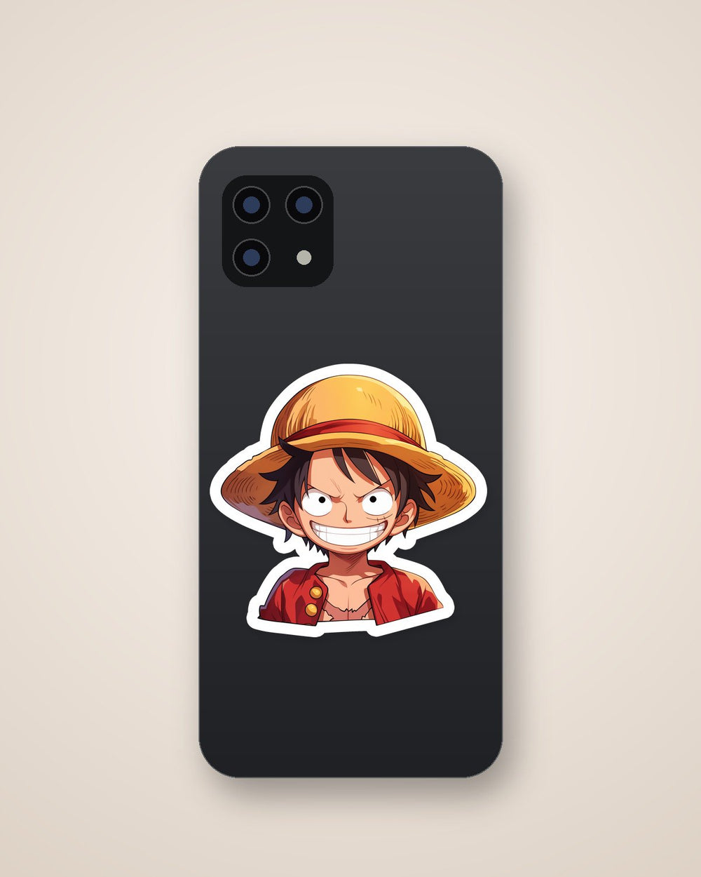 Cool One Piece Luffy Clipart Sticker