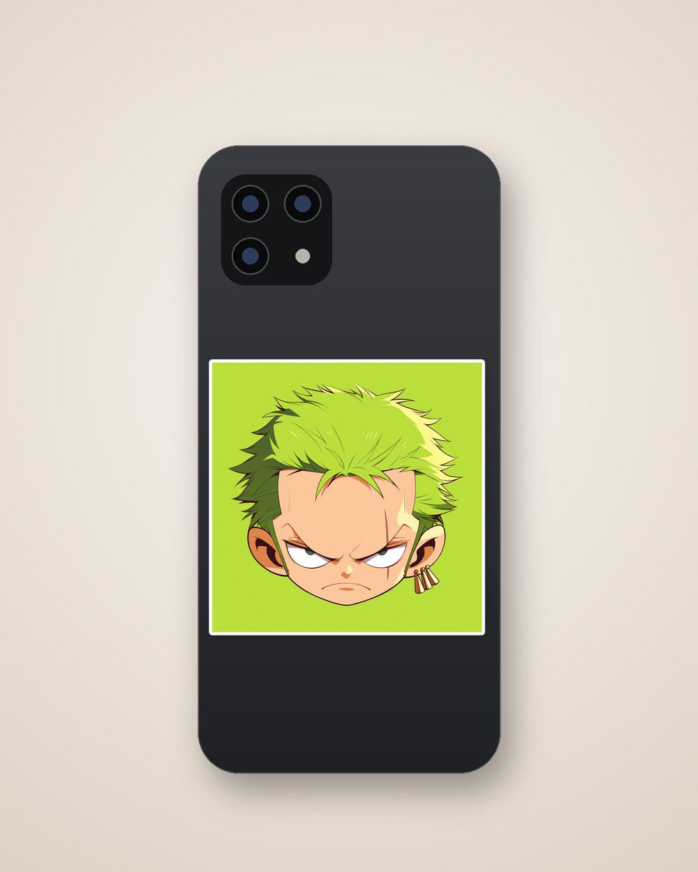 Cute Roronoa Zoro Green Sticker