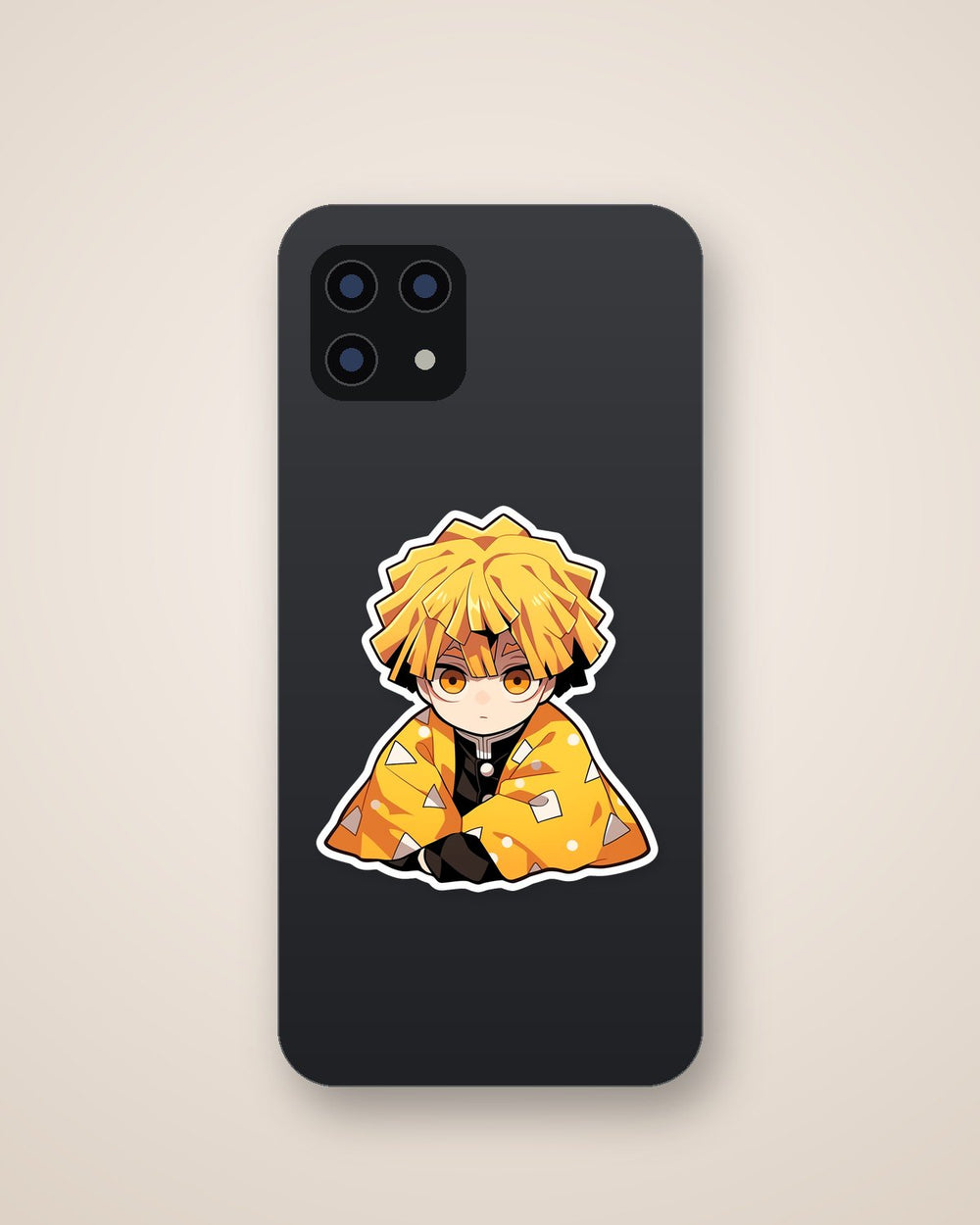 Pensive Chibi Zenitsu Sticker