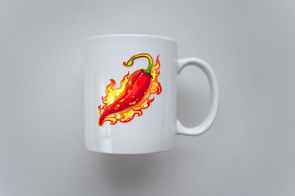Fiery Hot Chili Pepper Sticker