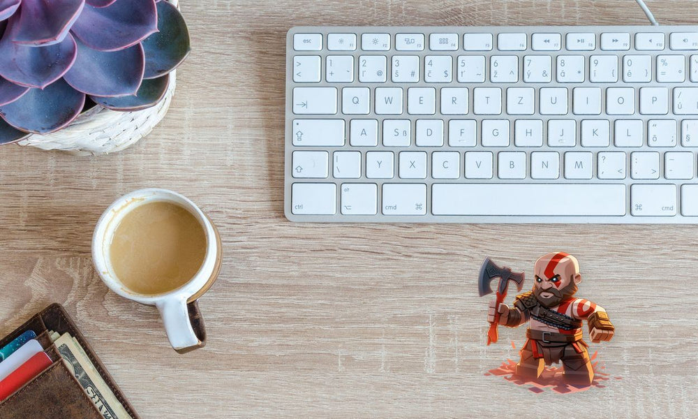 Lego Kratos God of War Sticker