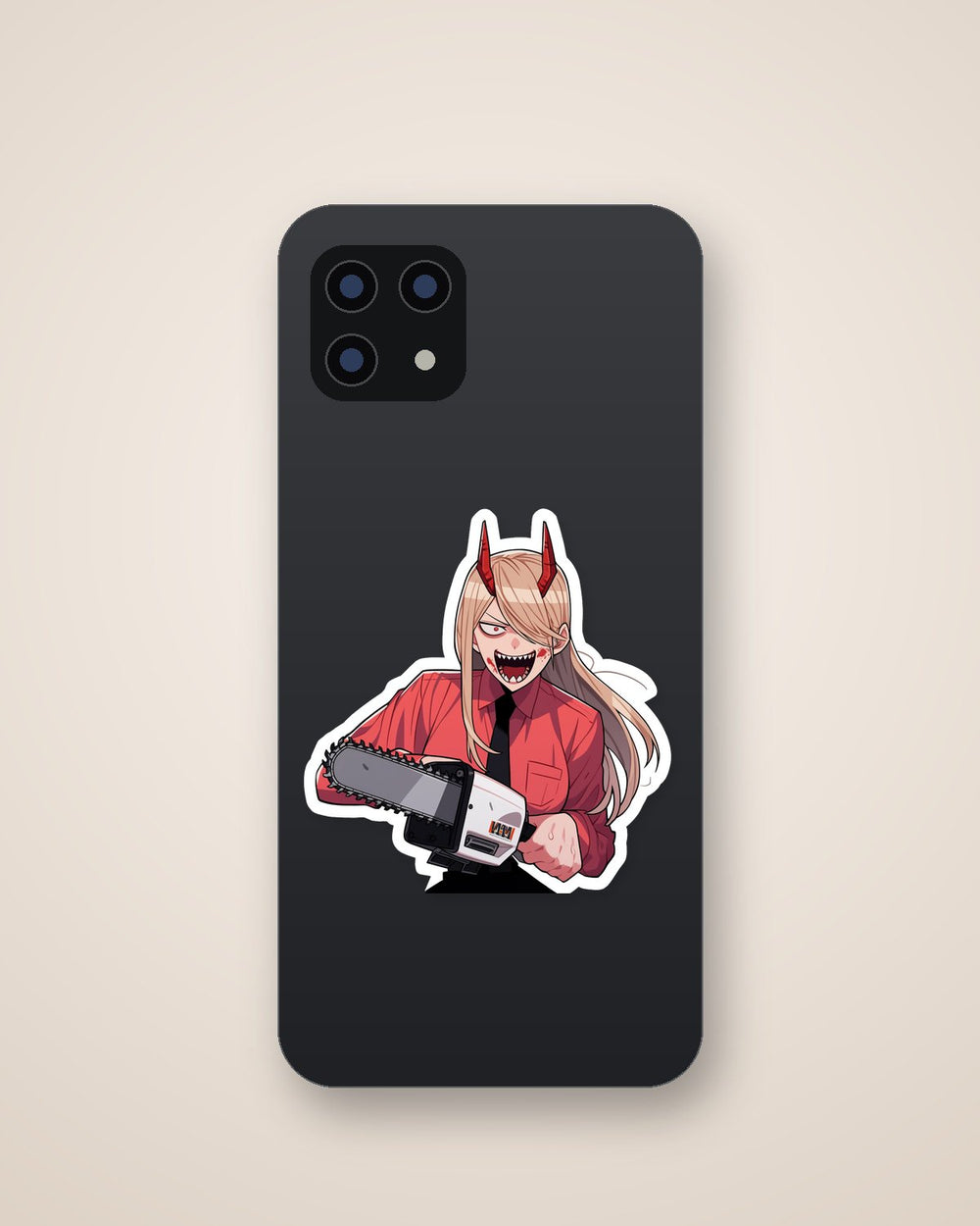 Chainsaw Man Power with Chainsaw Sticker