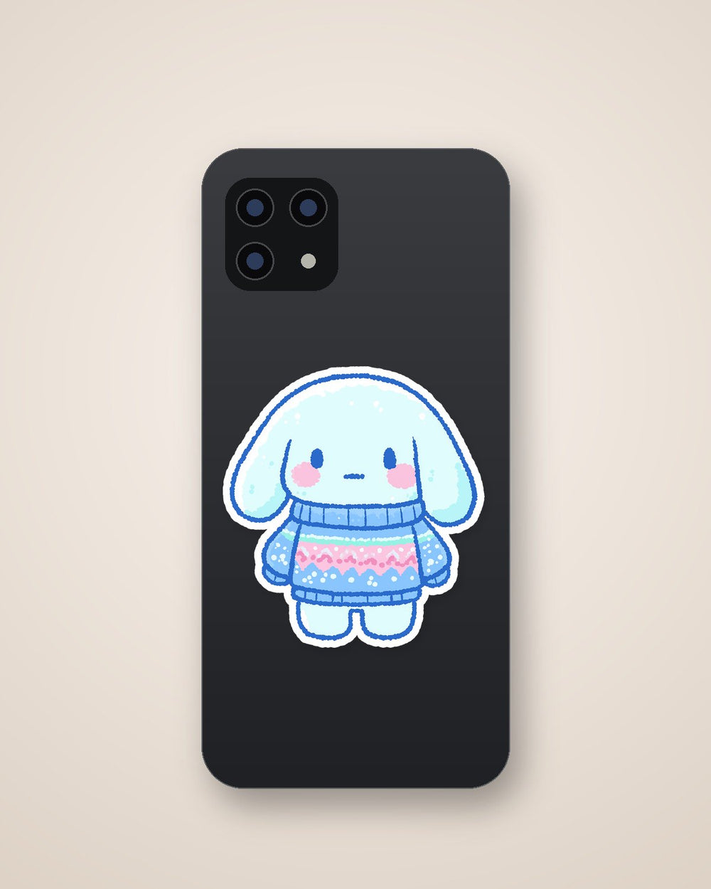 Cute Cinnamoroll Cozy Sweater Winter Kawaii Sticker