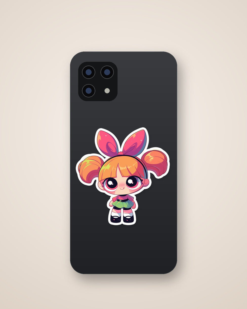 Chibi Powerpuff Girls Blossom Cartoon Sticker