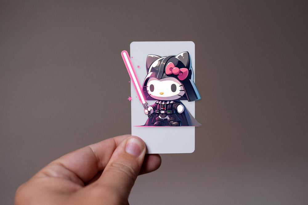 Hello Kitty Darth Vader Cosplay Sticker