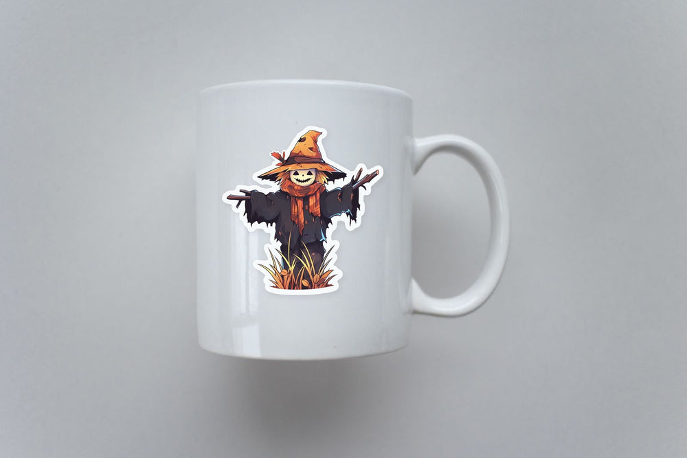 Scarecrow in Hat Sticker