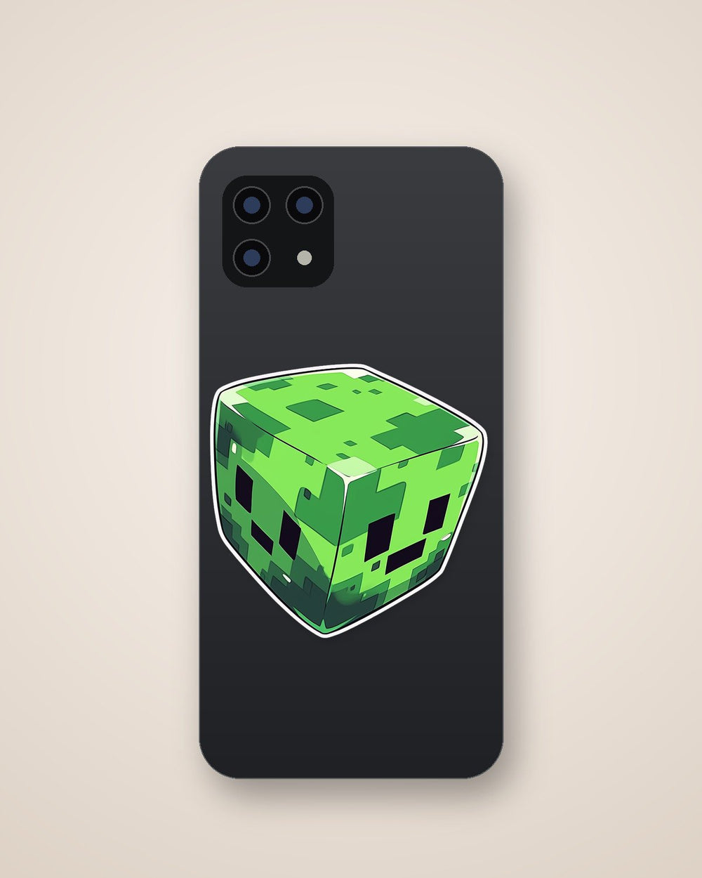 Minecraft Two Face Creeper Cartoon Sticker