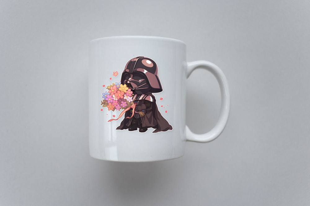 Darth Vader Flower Bouquet Chibi Sticker
