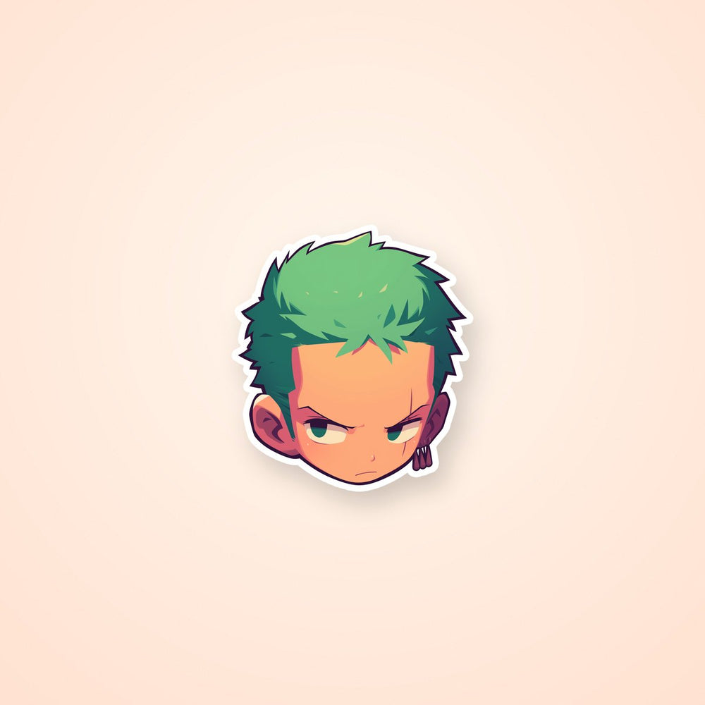Roronoa Zoro One Piece Cute Sticker