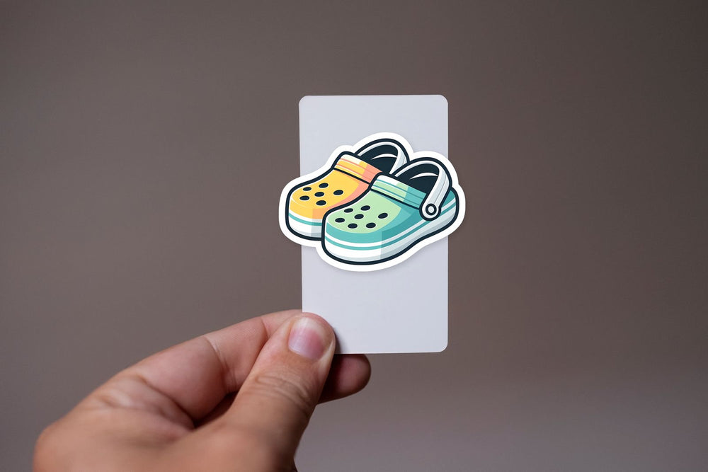 Colorful Crocs Shoes Sticker