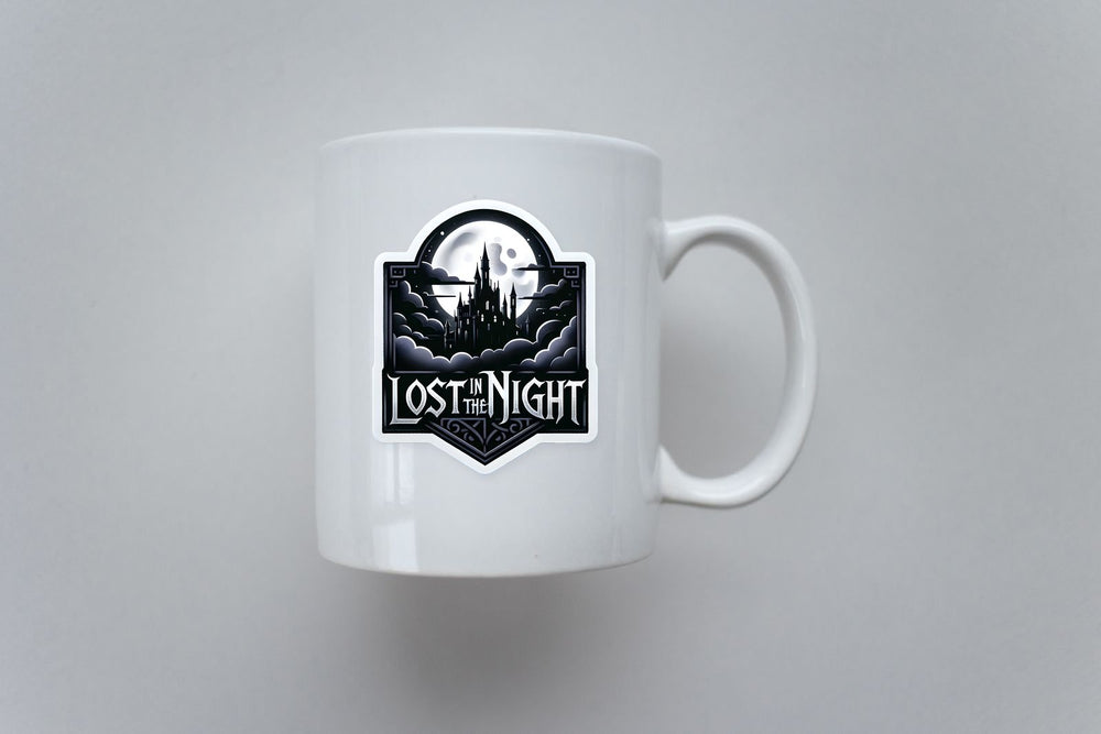 Lost in the Night Gothic Logo Sticker