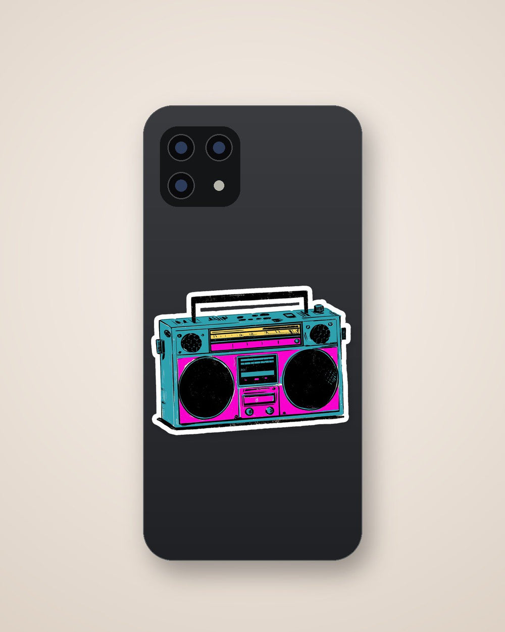 Retro Boombox 80S Sticker