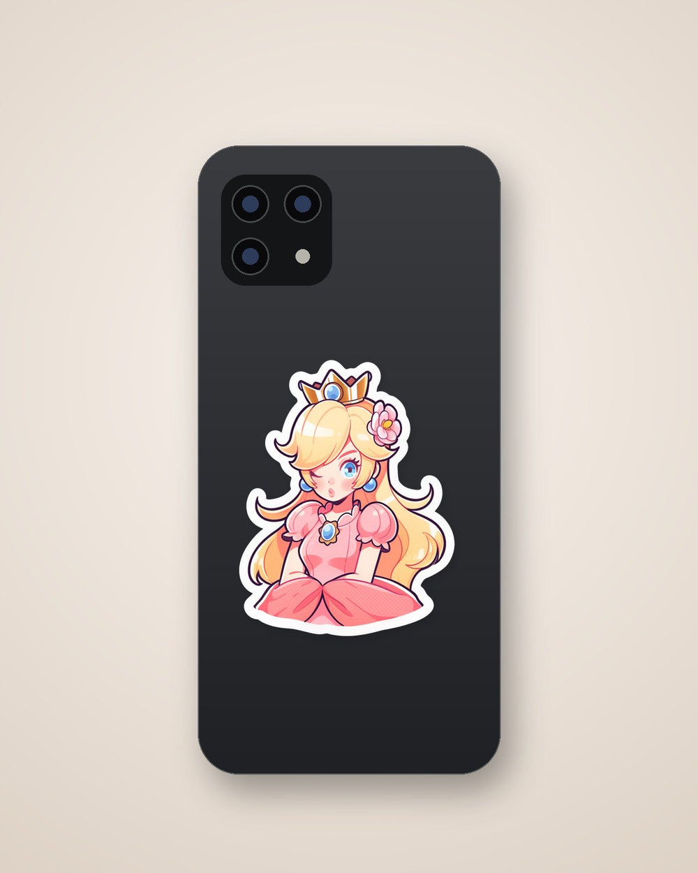 Mario Princess Peach Winks Art Sticker