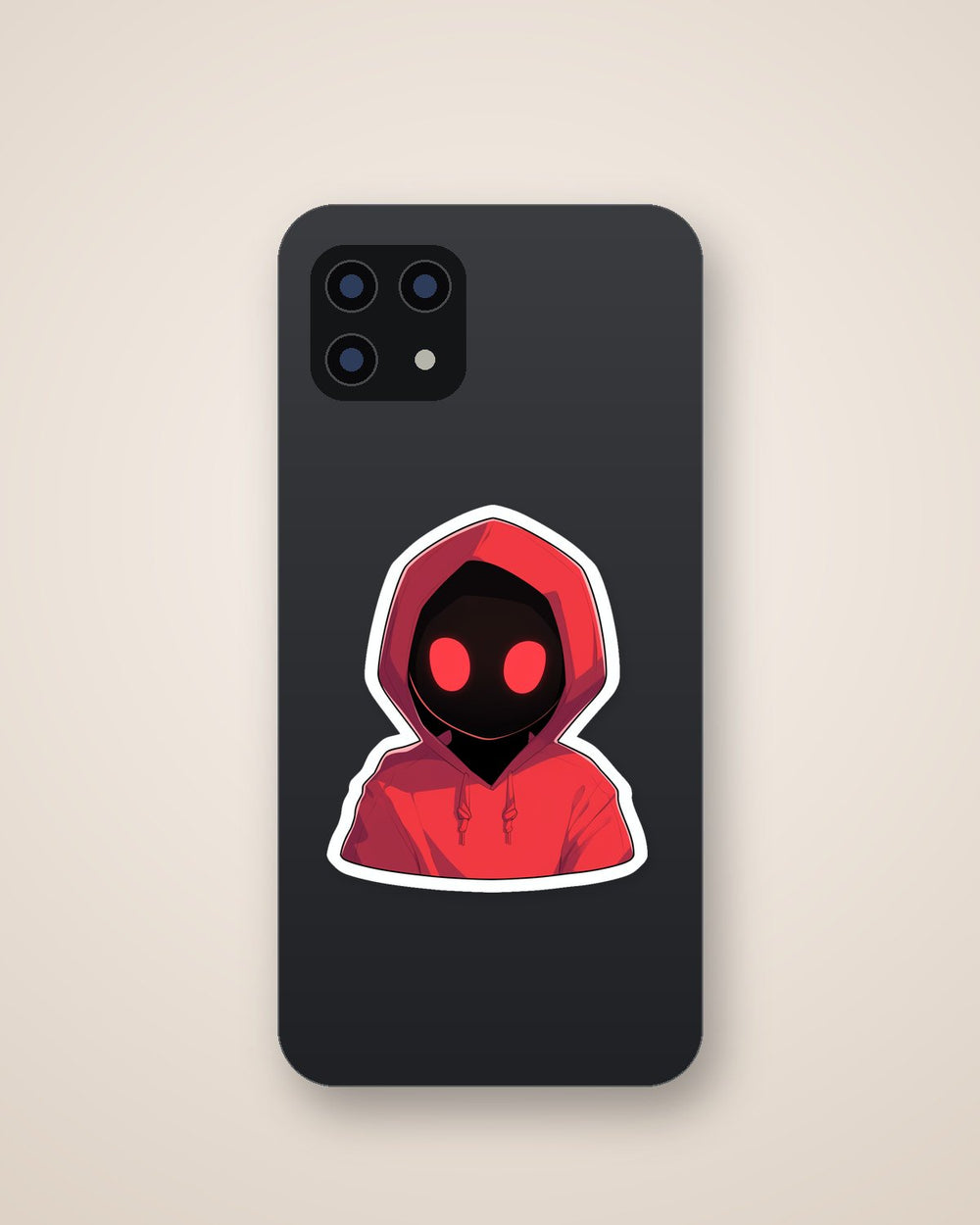 Red-Eyed Dark Dude in a Hoodie Sticker