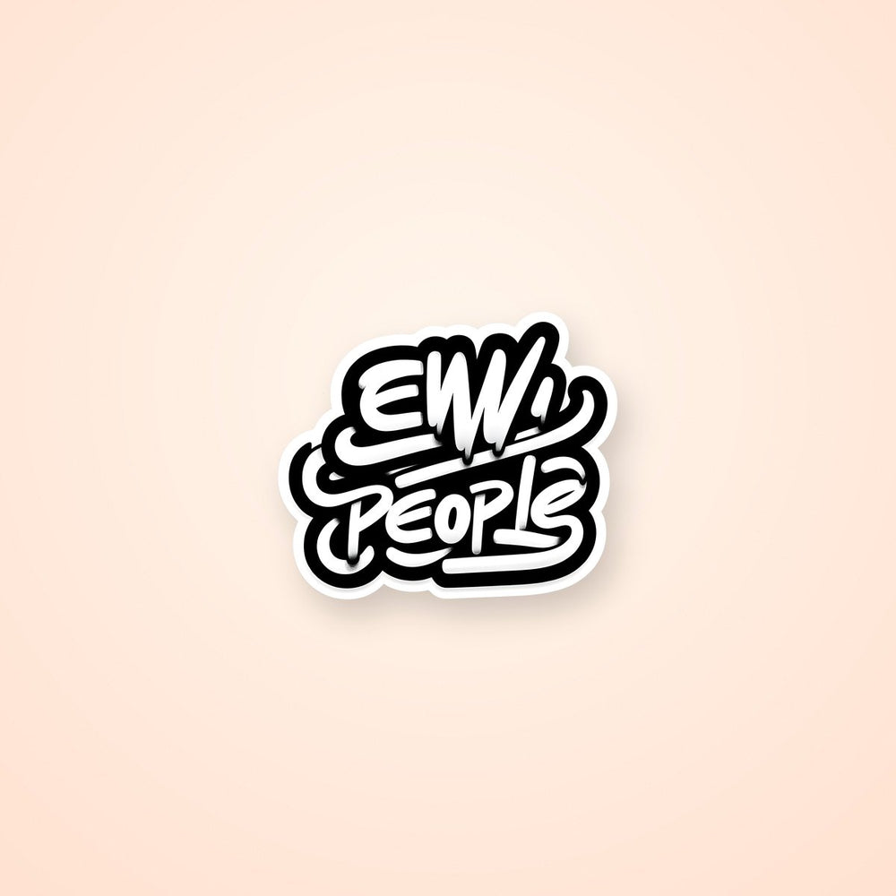 Eww People Graffiti Text Sticker