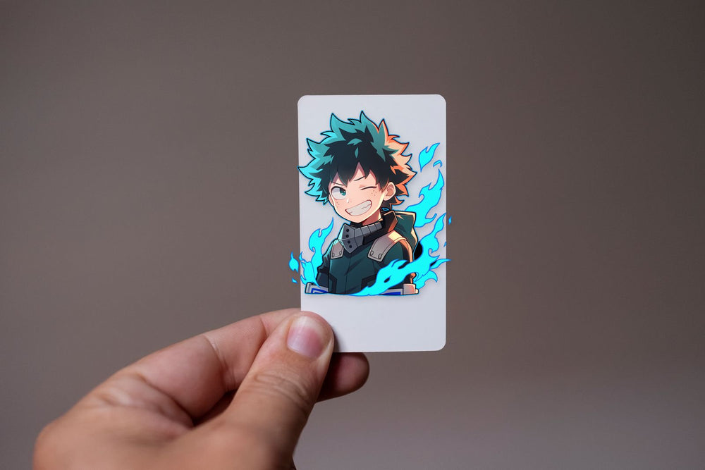 My Hero Academia Deku Blue Flame Sticker