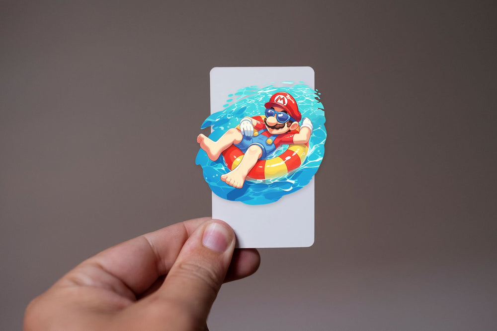 Mario Sunglasses Pool Chill Sticker
