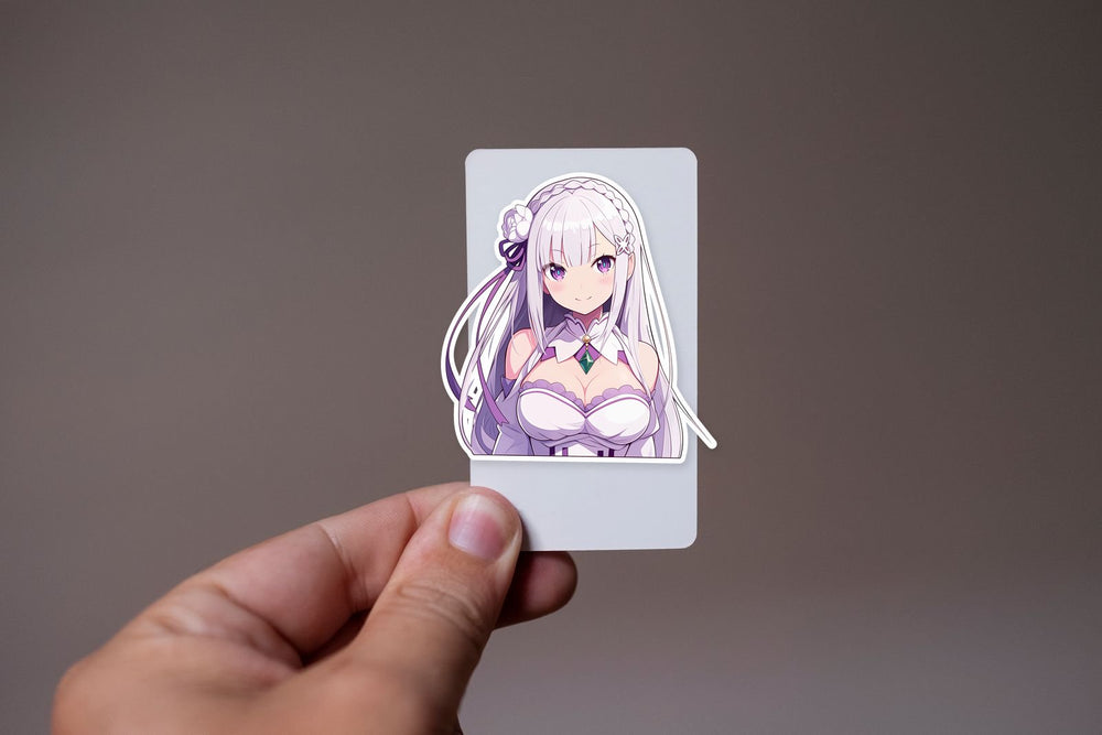 Re:Zero Emilia White Dress Sticker