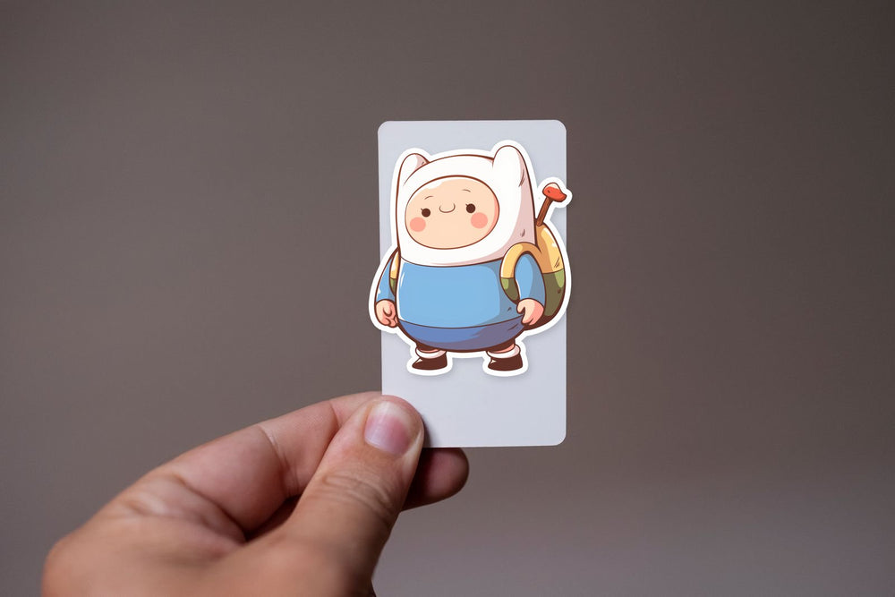 Kawaii Finn the Human Adventure Time Sticker