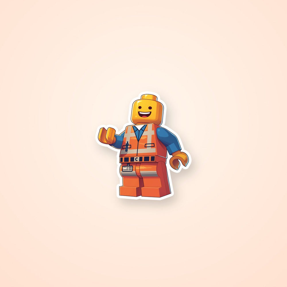 Lego Minifigure Worker Classic Sticker