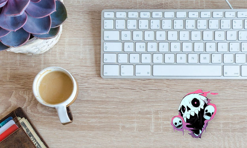 Halloween Scary Ghosts Skulls Sticker