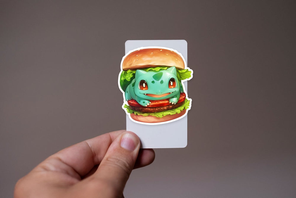 Bulbasaur Burger Cute Food Sticker