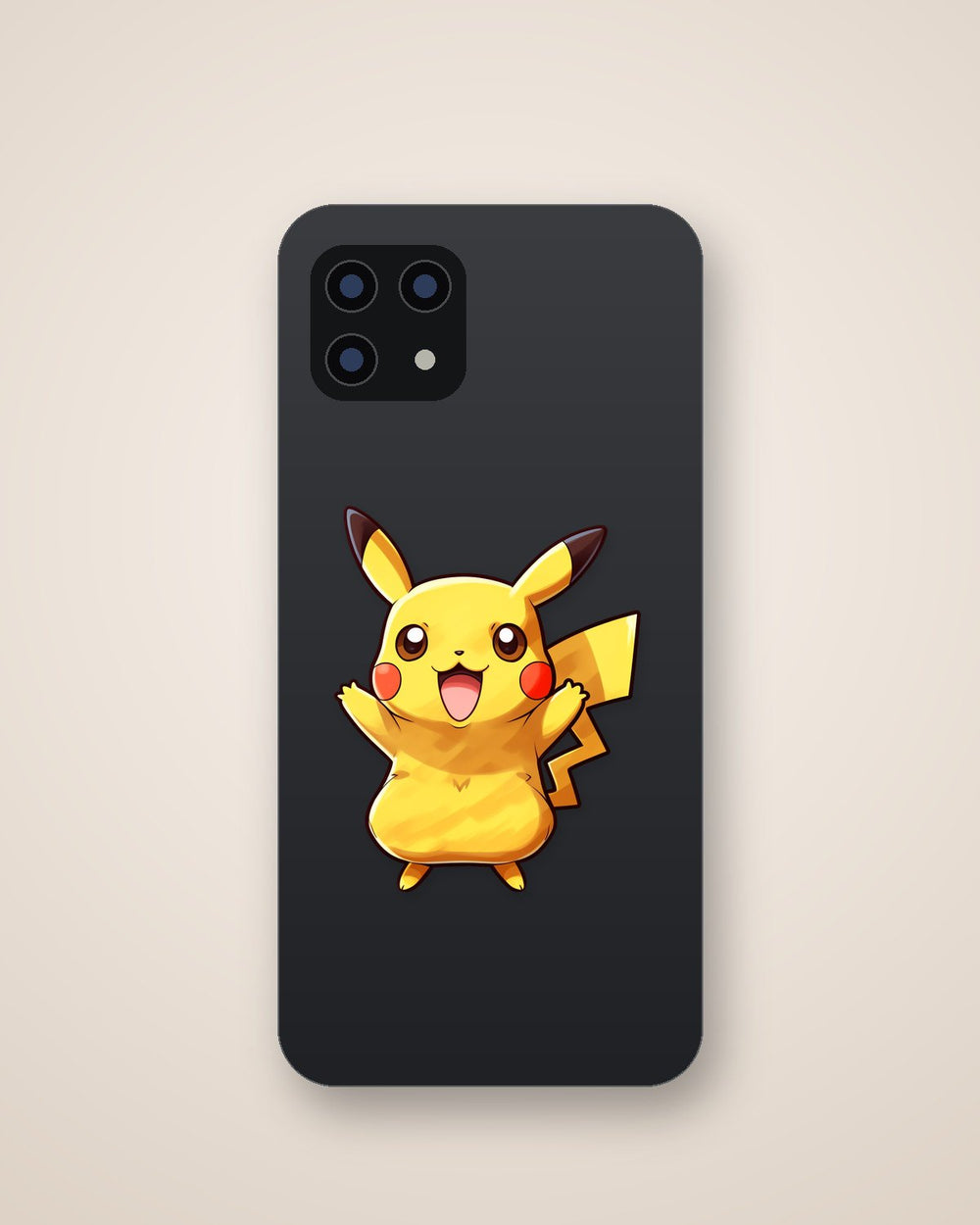 Drawn Happy Pikachu Pokemon Sticker