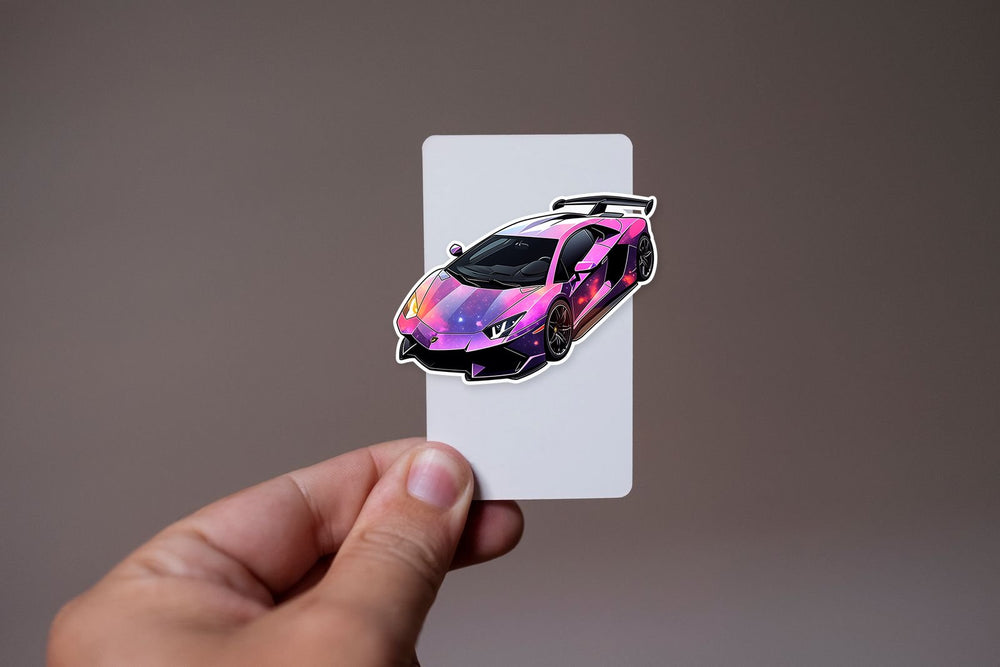 Galaxy Lamborghini Aventador Sticker