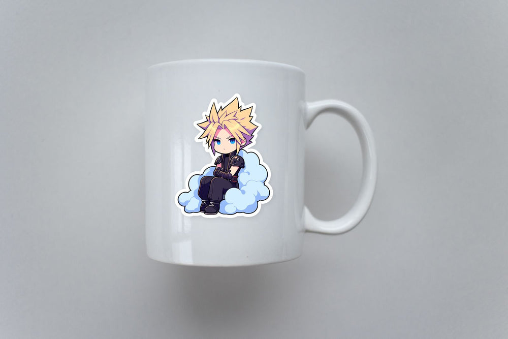 Final Fantasy Chibi Cloud Strife Sticker