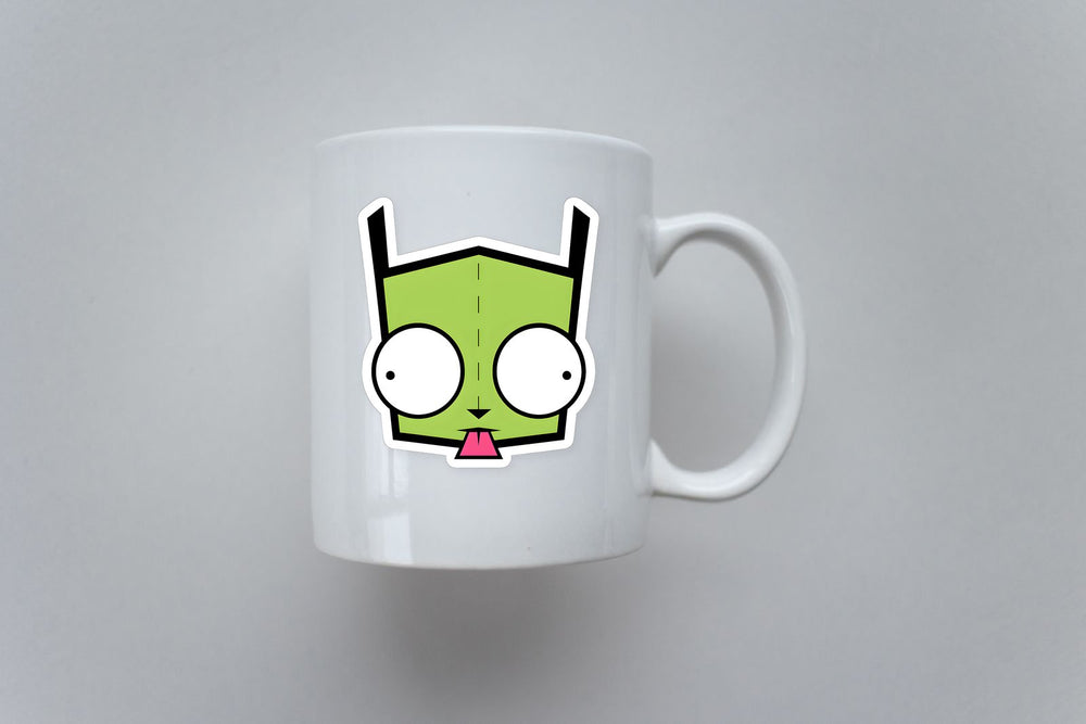 Gir Invader Zim Funny Face Sticker