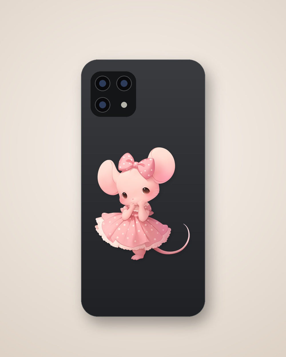 Cute Pink Mouse Sticker